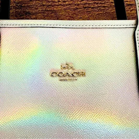 Coach Limited Edition Holographic Iridescent City Zip Tote - Picture 4 of 16